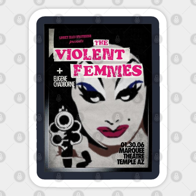 Violent Femmes Folk Punk Sticker by WikiDikoShop